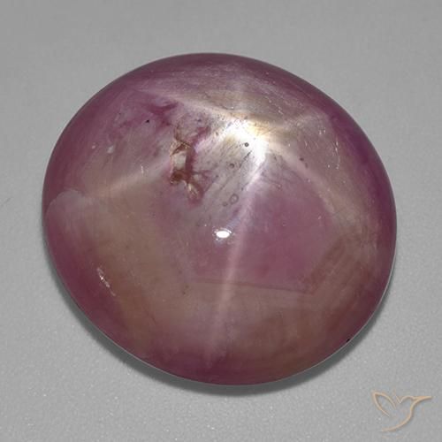 9,17 ctw natürlicher Mittel-Helllila Sternrubin, Oval, Lichtundurchlässig