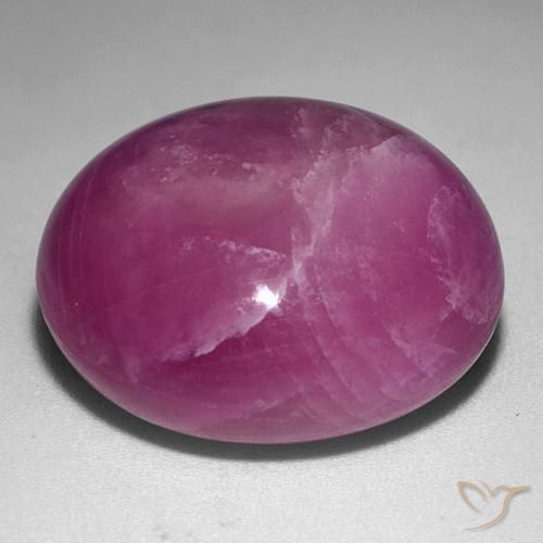 9,17 ctw natürlicher Mittel-Dunkelviolett Sternrubin, Oval, Lichtundurchlässig