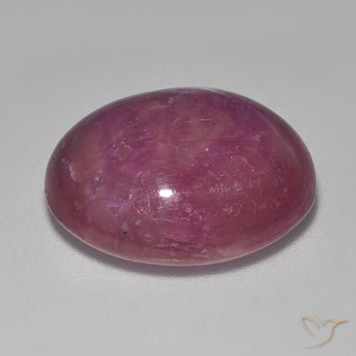9,17 ctw natürlicher Mittel-Dunkelviolett Sternrubin, Oval, Lichtundurchlässig