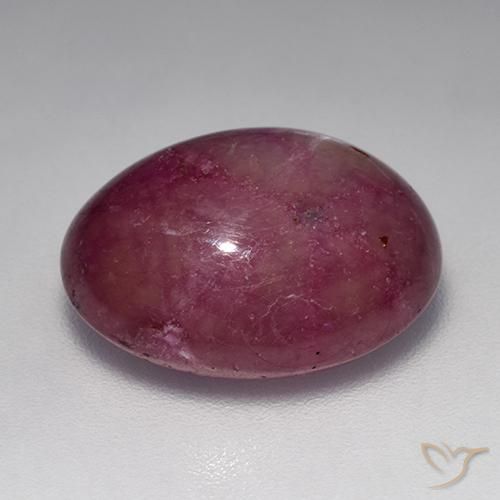 9,17 ctw natürlicher Mittel-Dunkelviolett Sternrubin, Oval, Lichtundurchlässig