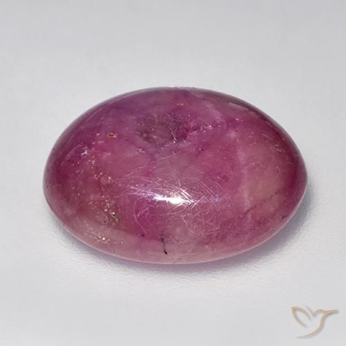 9,17 ctw natürlicher Mittel-Helllila Sternrubin, Oval, Lichtundurchlässig
