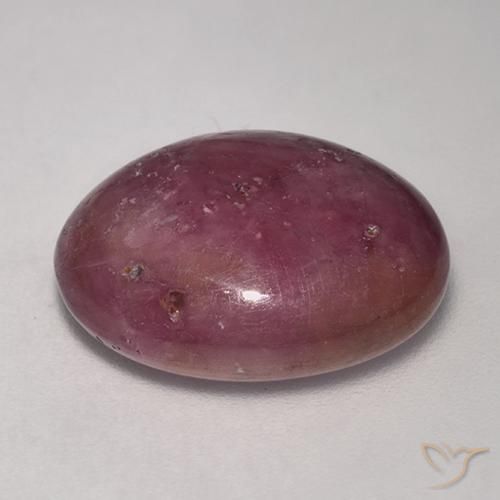 9,17 ctw natürlicher Graues Magenta Sternrubin, Oval, Lichtundurchlässig