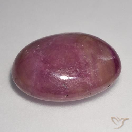 9,17 ctw natürlicher Mittel-Dunkelviolett Sternrubin, Oval, Lichtundurchlässig