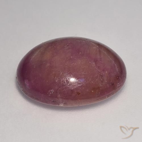 9,17 ctw natürlicher Graues Magenta Sternrubin, Oval, Lichtundurchlässig