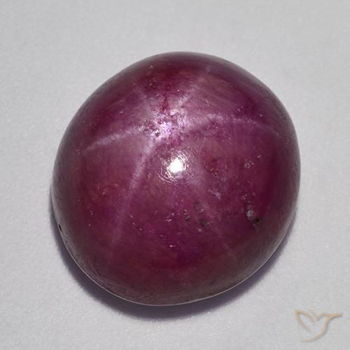9,17 ctw natürlicher Himbeerrot Sternrubin, Oval, Lichtundurchlässig