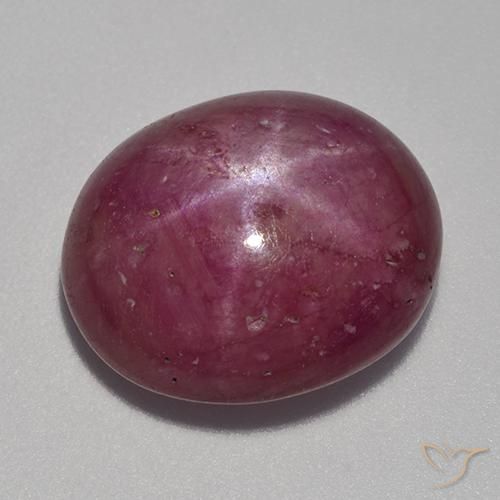 13.22ct Natürlicher Rosaig-lila Sternrubin, Oval, Lichtundurchlässig