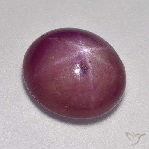 9.23ct Natürlicher rötlich-lila Sternrubin, Oval, Lichtundurchlässig