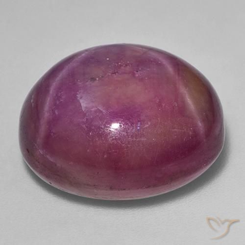9,17 ctw natürlicher rötlich-lila Sternrubin, Oval, Lichtundurchlässig