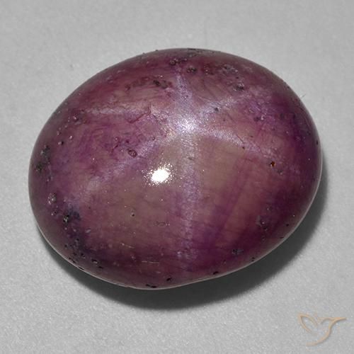 18.06ct Natürlicher Himbeerrot Sternrubin, Oval, Lichtundurchlässig