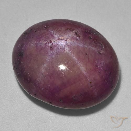 9,17 ctw natürlicher Himbeerrot Sternrubin, Oval, Lichtundurchlässig