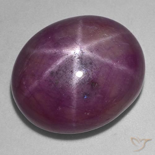 9,17 ctw natürlicher Boysenberry Purple Stern-Rubin, Oval Schliff, Lichtundurchlässig
