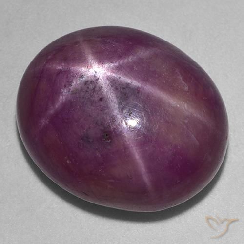 9,17 ctw natürlicher Boysenberry Purple Stern-Rubin, Oval Schliff, Lichtundurchlässig