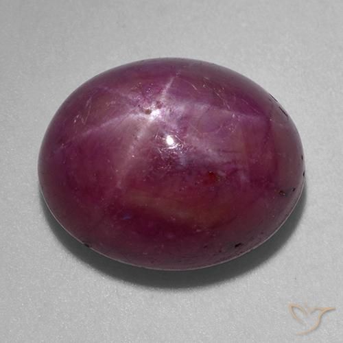 15.62ct Natürlicher Rosaig-lila Sternrubin, Oval, Lichtundurchlässig