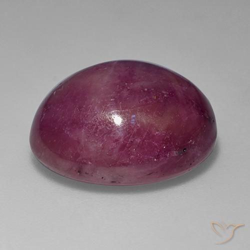 9,17 ctw natürlicher Rosaig-lila Sternrubin, Oval, Lichtundurchlässig
