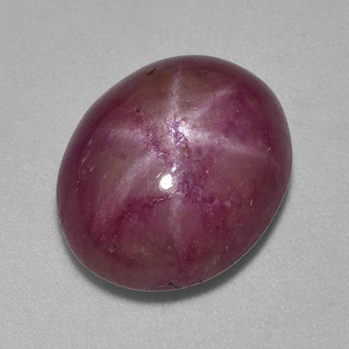10,07 ctw natürlicher purpurfarbener Stern-Rubin, Oval Schliff, Lichtundurchlässig