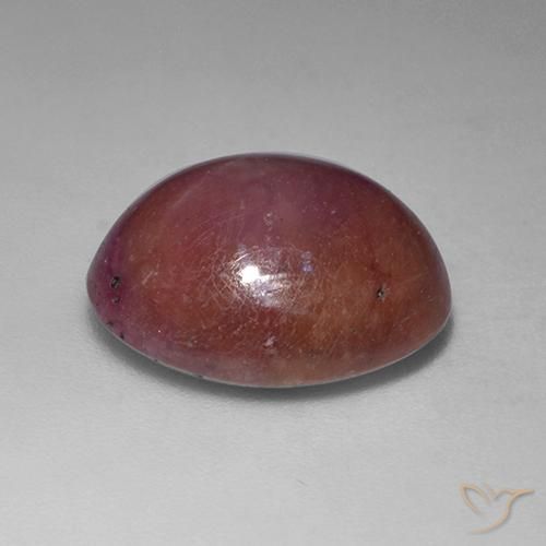 9,17 ctw natürlicher rötlich-lila Sternrubin, Oval, Lichtundurchlässig
