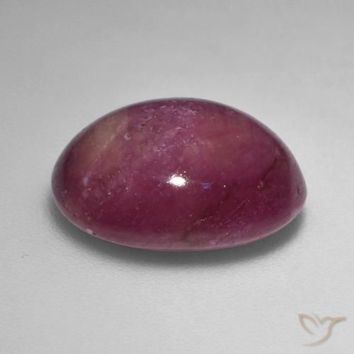 9,17 ctw natürlicher Pflaume Lila Sternrubin, Oval, Lichtundurchlässig