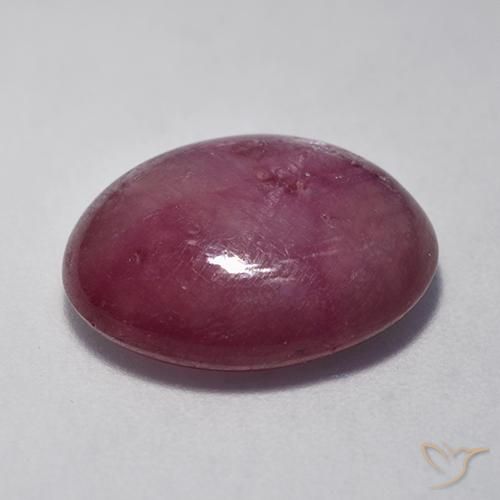 9,17 ctw natürlicher Magenta-Rosa Sternrubin, Oval, Lichtundurchlässig