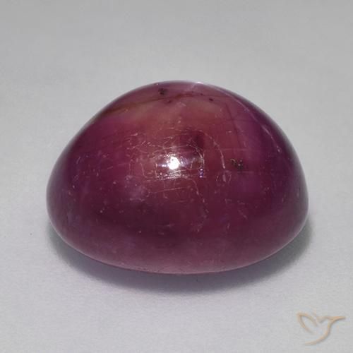 9,17 ctw natürlicher Himbeerrot Sternrubin, Oval, Lichtundurchlässig