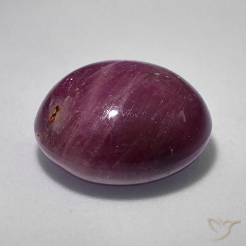 9,17 ctw natürlicher rötlich-lila Sternrubin, Oval, Lichtundurchlässig