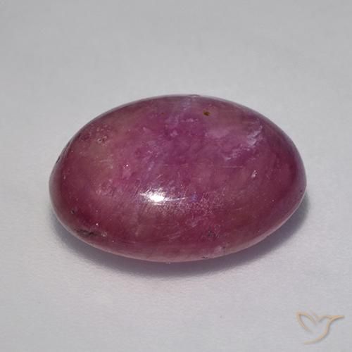 9,17 ctw natürlicher Mittel-Dunkelviolett Sternrubin, Oval, Lichtundurchlässig