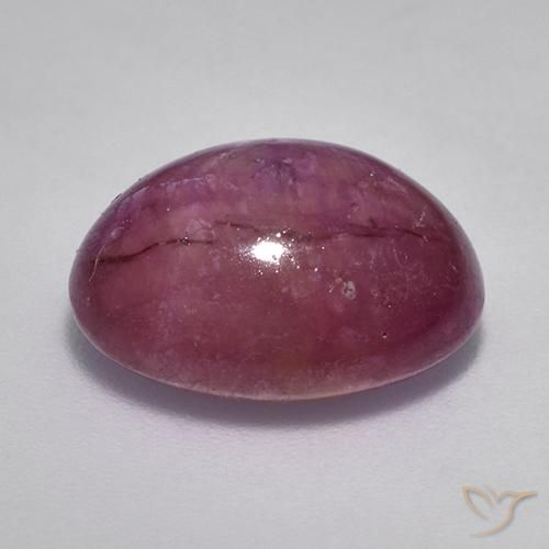 9,17 ctw natürlicher Mittel-Dunkelviolett Sternrubin, Oval, Lichtundurchlässig