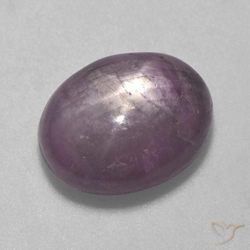 6.59ct Natürlicher helllila- Sternrubin, Oval, Lichtundurchlässig
