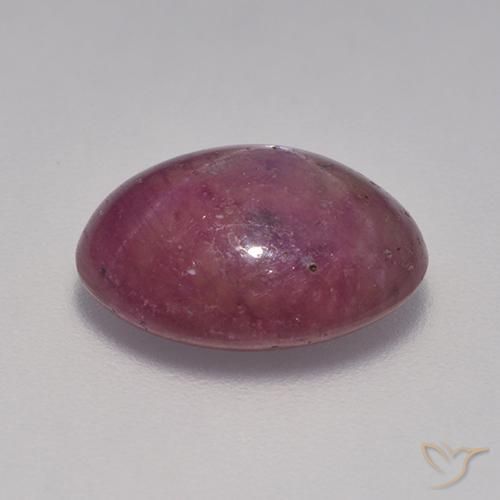 9,17 ctw natürlicher Lila Rot Sternrubin, Oval, Lichtundurchlässig