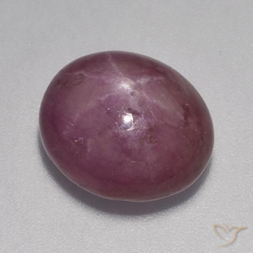 9,17 ctw natürlicher Mittelrot Sternrubin, Oval, Lichtundurchlässig