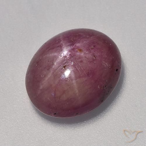 7.06ct Natürlicher Himbeerrot Sternrubin, Oval, Lichtundurchlässig