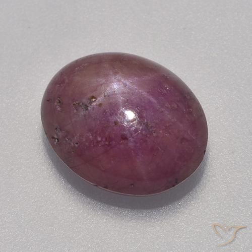 6.06ct Natürlicher Mittelrot Sternrubin, Oval, Lichtundurchlässig