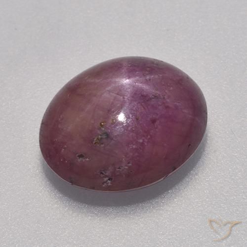 9,17 ctw natürlicher Mittelrot Sternrubin, Oval, Lichtundurchlässig