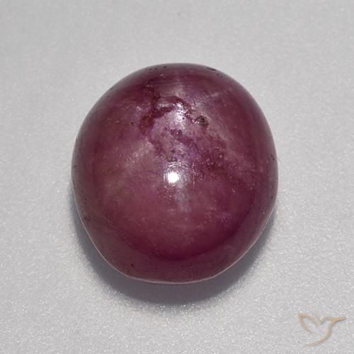 9,17 ctw natürlicher Lila Rot Sternrubin, Oval, Lichtundurchlässig