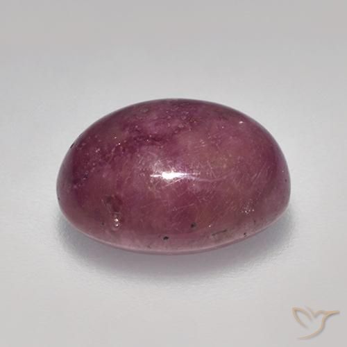 9,17 ctw natürlicher Lila Rot Sternrubin, Oval, Lichtundurchlässig