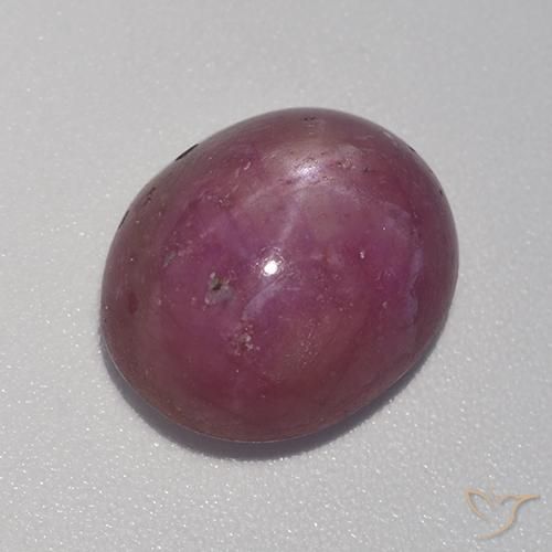 8.41ct Natürlicher Mittel-Dunkelviolett Sternrubin, Oval, Lichtundurchlässig