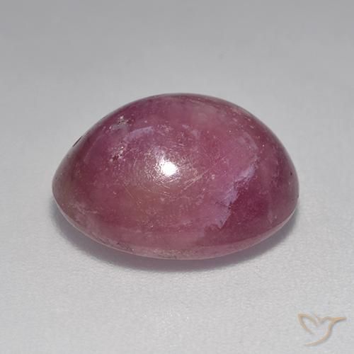 9,17 ctw natürlicher Mittel-Dunkelviolett Sternrubin, Oval, Lichtundurchlässig