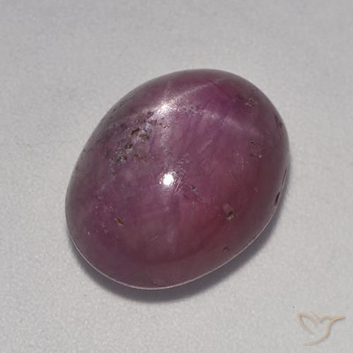 9.38ct Natürlicher rötlich-lila Sternrubin, Oval, Lichtundurchlässig