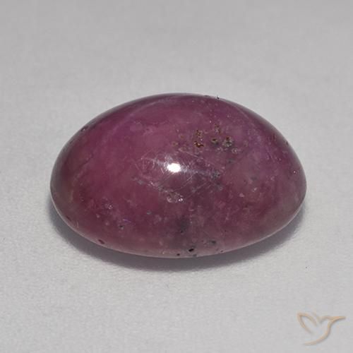 9,17 ctw natürlicher rötlich-lila Sternrubin, Oval, Lichtundurchlässig