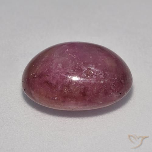 9,17 ctw natürlicher Mittel-Dunkelviolett Sternrubin, Oval, Lichtundurchlässig