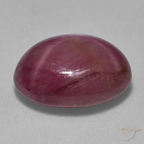 9,17 ctw natürlicher rötlich-lila Sternrubin, Oval, Lichtundurchlässig