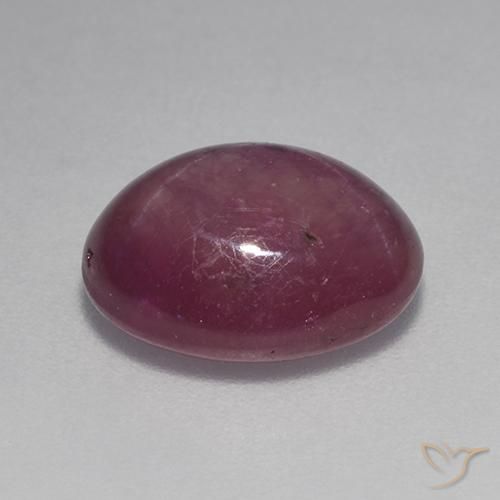 9,17 ctw natürlicher rötlich-lila Sternrubin, Oval, Lichtundurchlässig