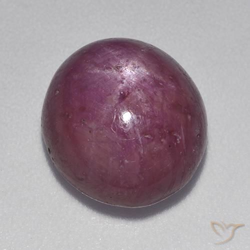9.28ct Natürlicher rötlich-lila Sternrubin, Oval, Lichtundurchlässig