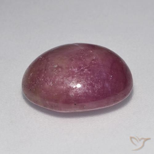 9,17 ctw natürlicher Mittel-Dunkelviolett Sternrubin, Oval, Lichtundurchlässig
