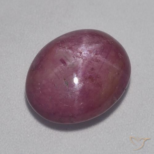 8.30ct Natürlicher Mittel-Dunkelviolett Sternrubin, Oval, Lichtundurchlässig
