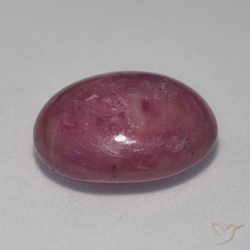 9,17 ctw natürlicher Mittel-Dunkelviolett Sternrubin, Oval, Lichtundurchlässig