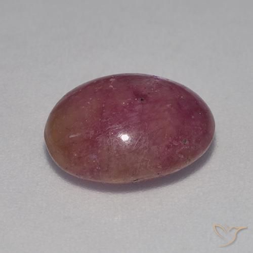 9,17 ctw natürlicher Graues Magenta Sternrubin, Oval, Lichtundurchlässig