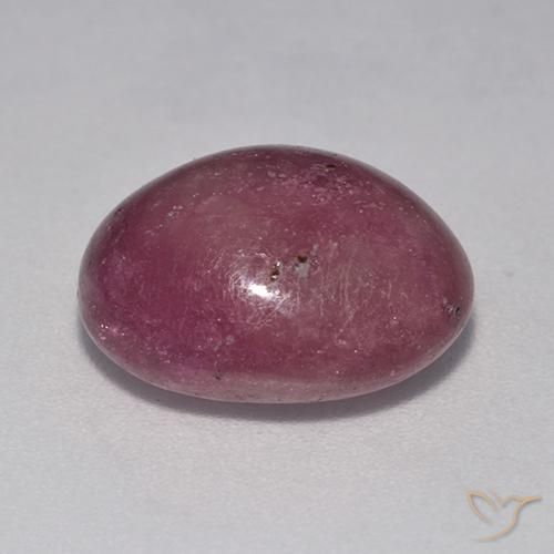 9,17 ctw natürlicher Pflaume Lila Sternrubin, Oval, Lichtundurchlässig