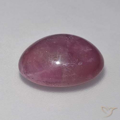 9,17 ctw natürlicher Mittel-Dunkelviolett Sternrubin, Oval, Lichtundurchlässig