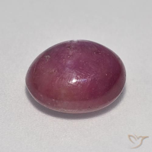 9,17 ctw natürlicher Mittel-Dunkelviolett Sternrubin, Oval, Lichtundurchlässig