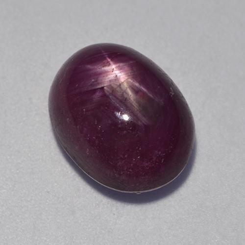 8,32 ctw natürlicher purpurfarbener Stern-Rubin, Oval Schliff, Lichtundurchlässig